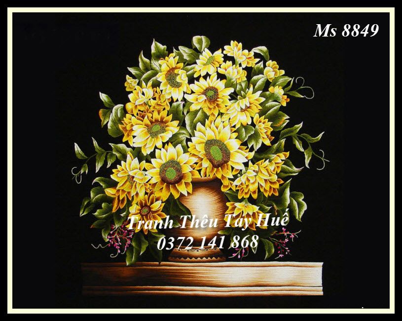 Tranh Thêu Hoa Hướng Dương MS 8849