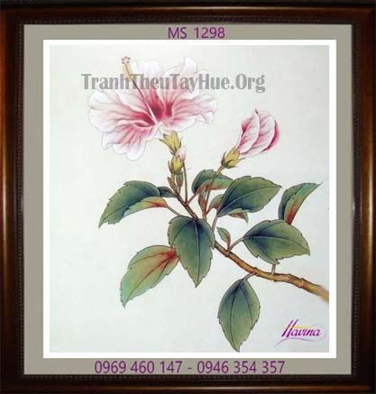 TRANH THÊU HOA LAN MS 1298