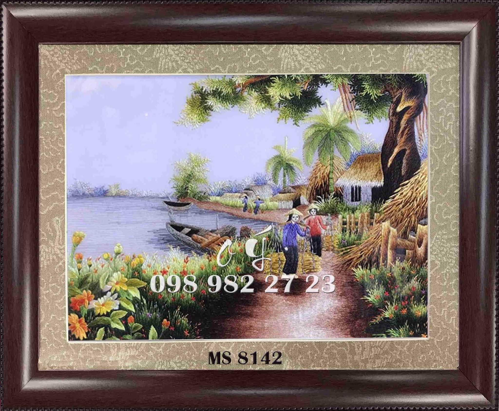 Tranh Thêu Đồng Quê MS 8142