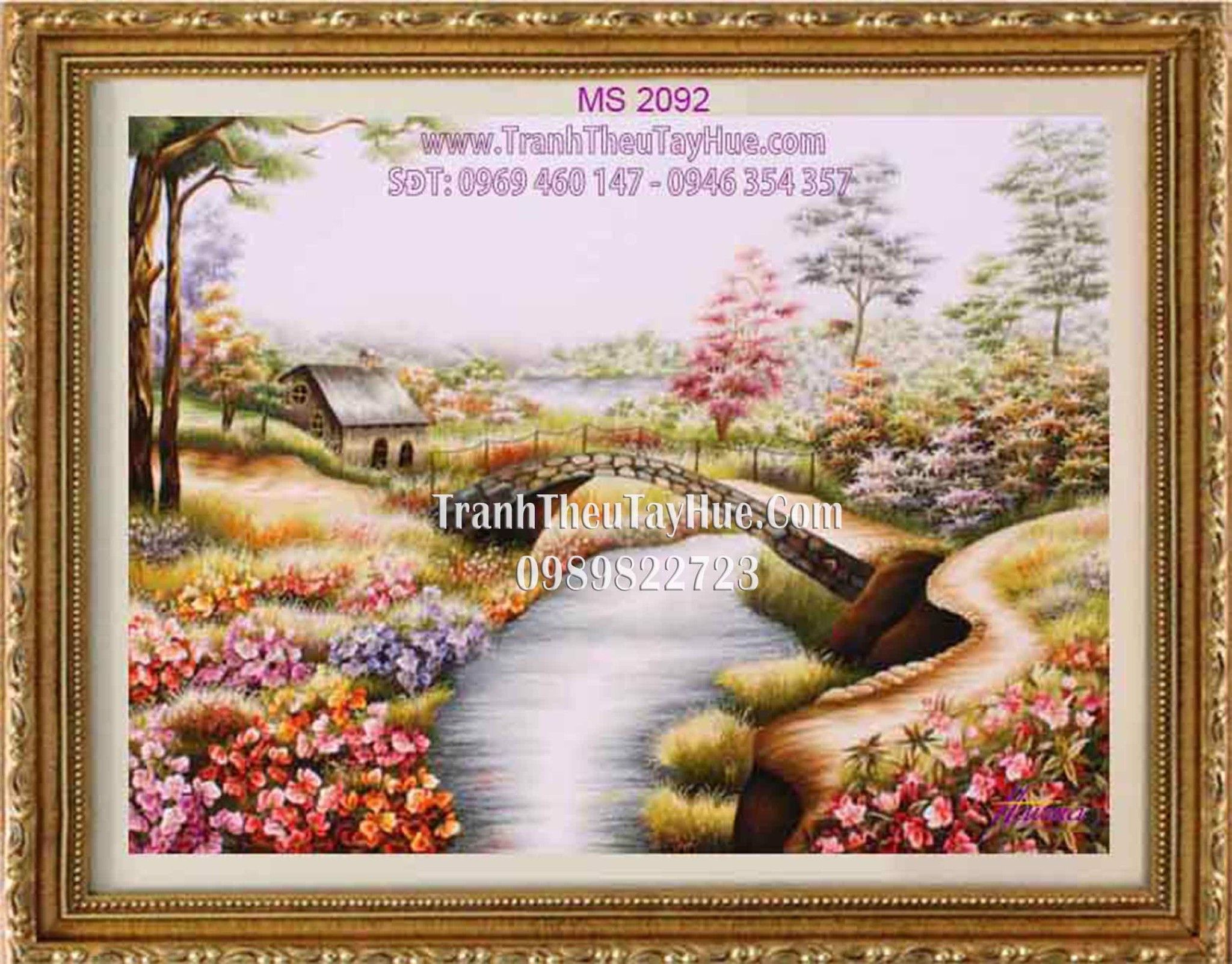 TRANH THÊU PHONG CẢNH MS2092