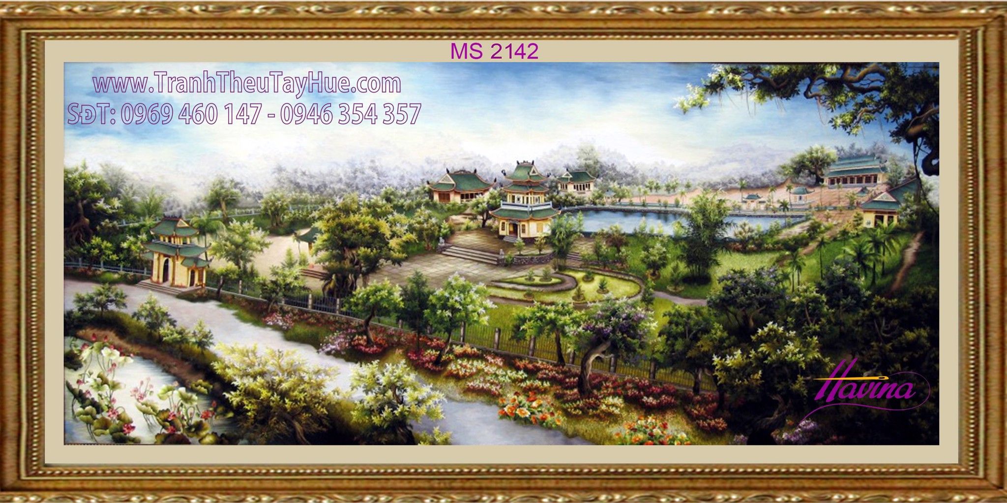 TRANH THÊU PHONG CẢNH MS2142