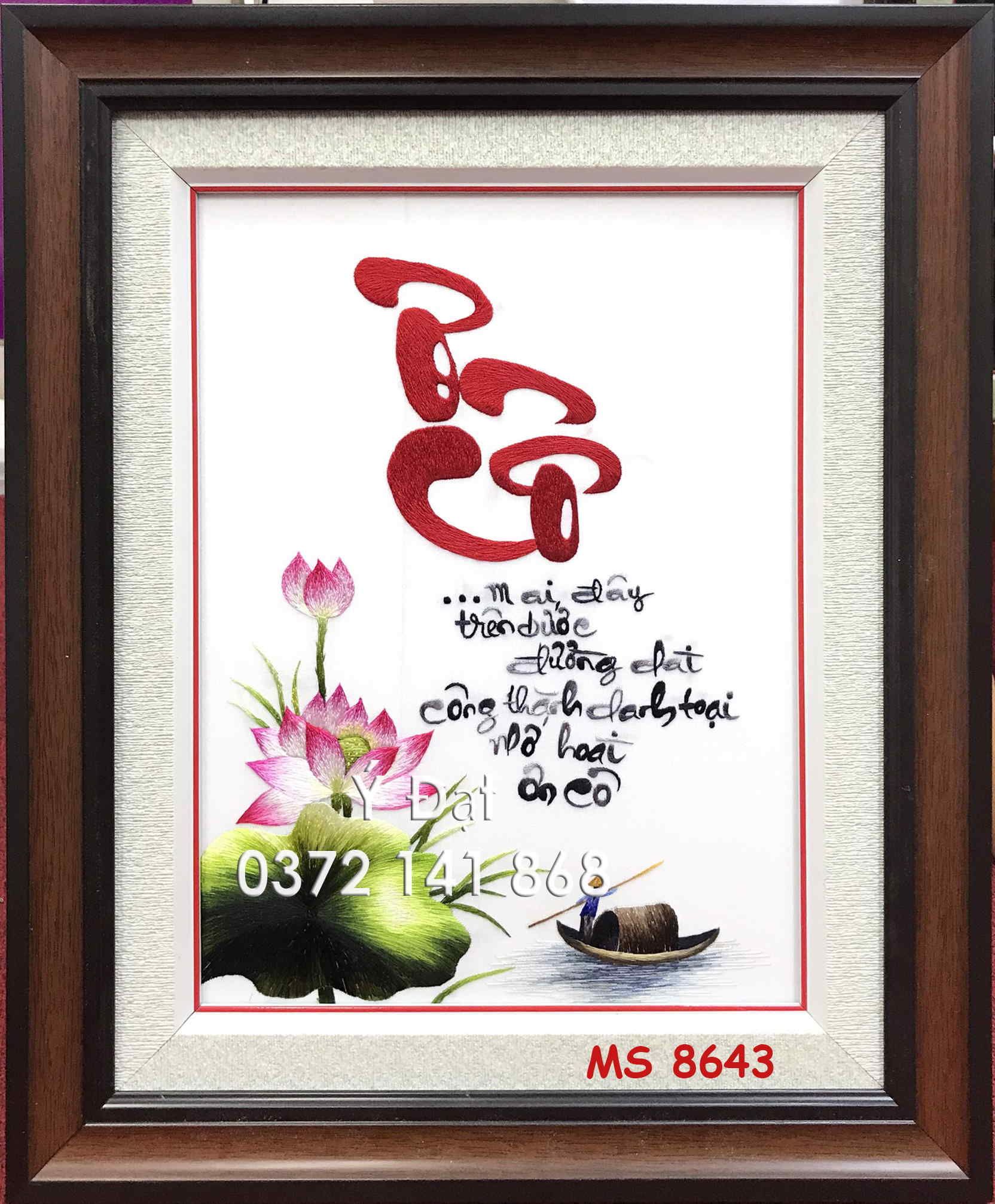 TRANH THÊU TẶNG THẦY CÔ MS 8643