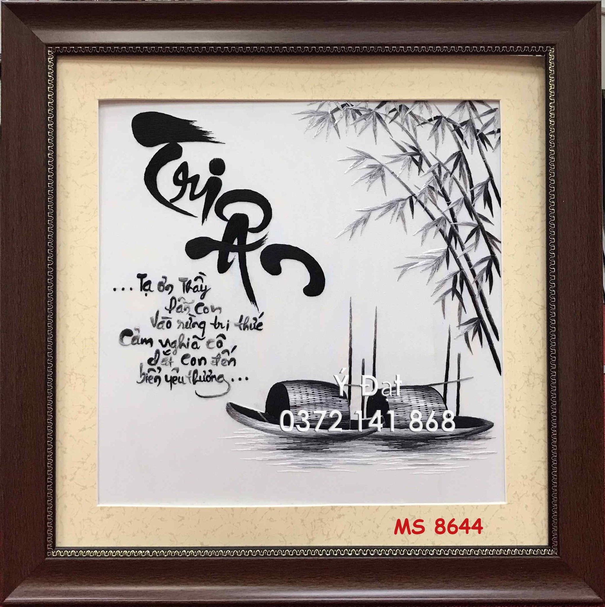 TRANH THÊU TẶNG THẦY CÔ MS 8644