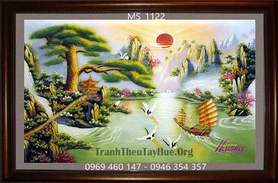 TRANH THÊU THUẬN BUỒM XUÔI GIÓ MS 1122