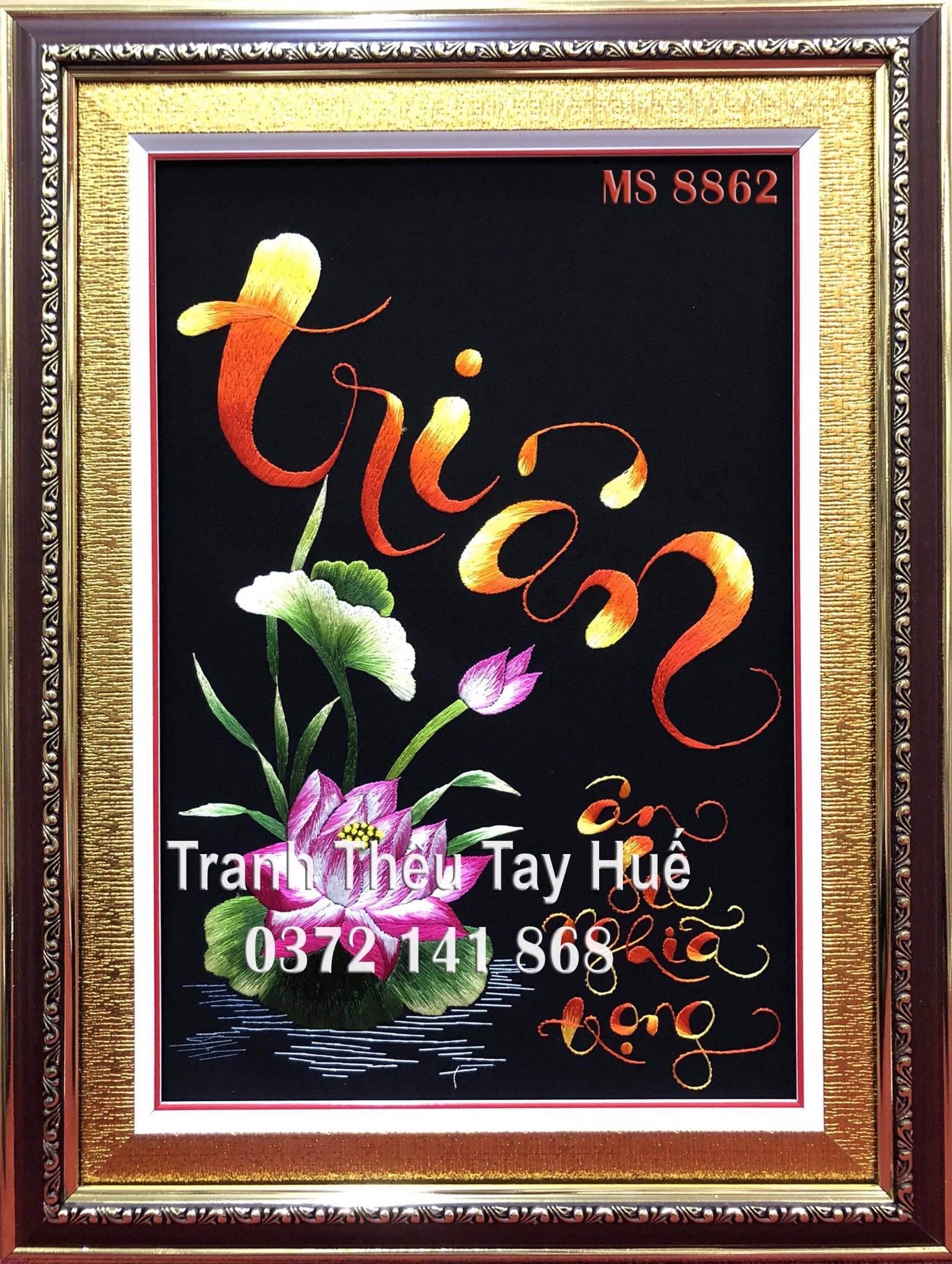 Tranh thêu tri ân ms 8862