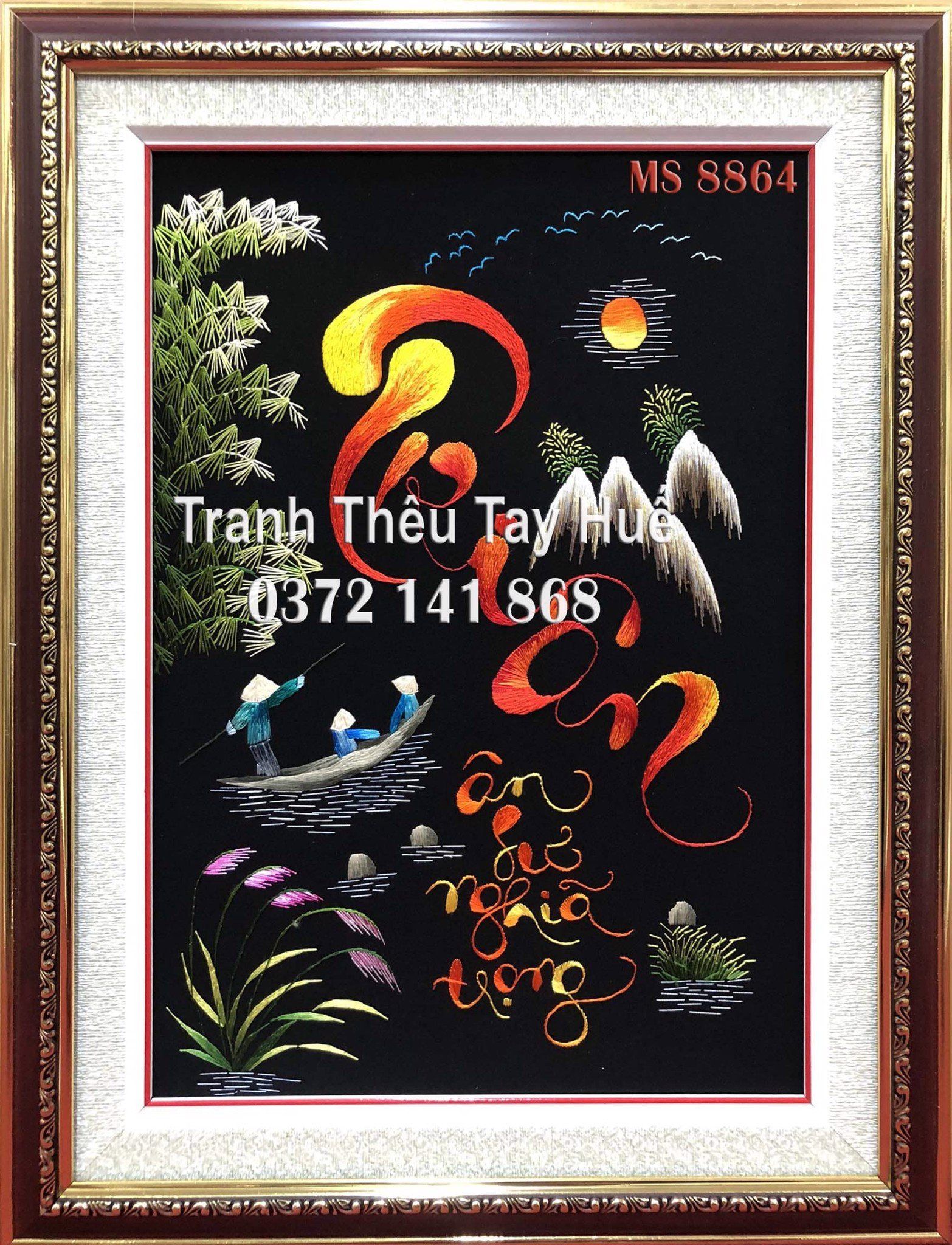 Tranh thêu tri ân ms 8864