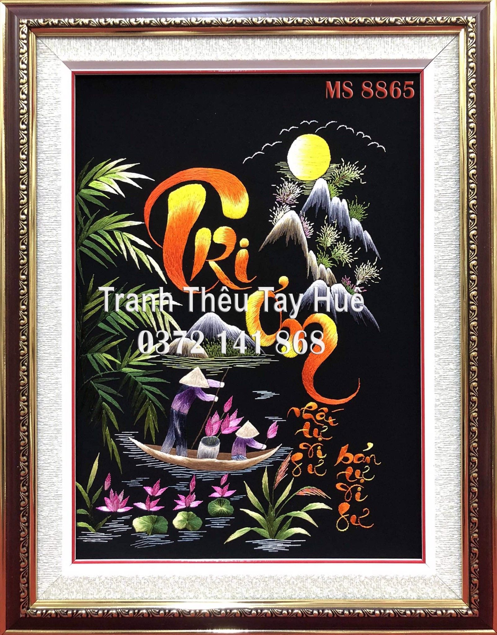 Tranh thêu tri ân ms 8865