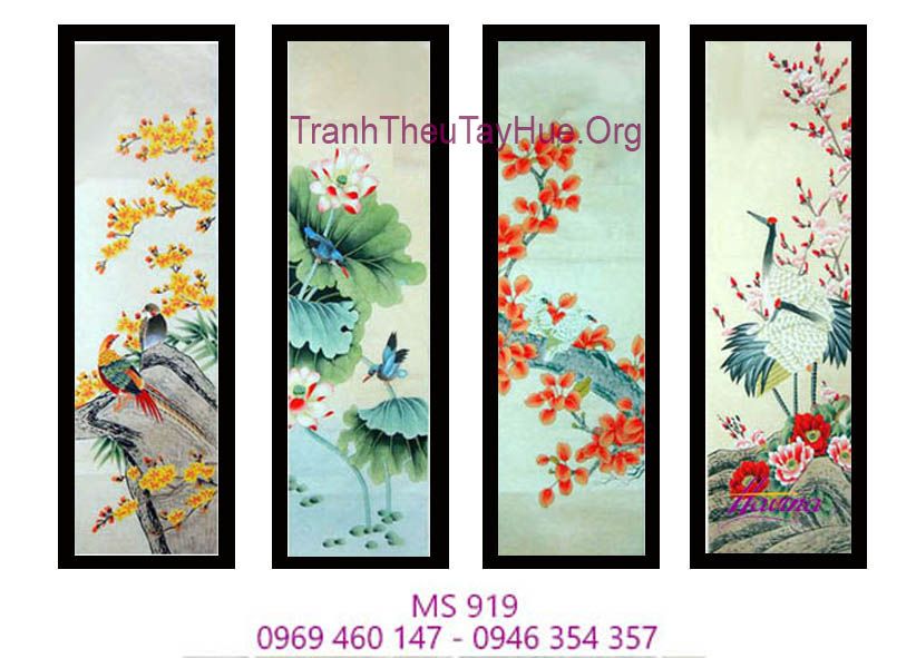 TRANH THÊU TỨ BÌNH MS 919