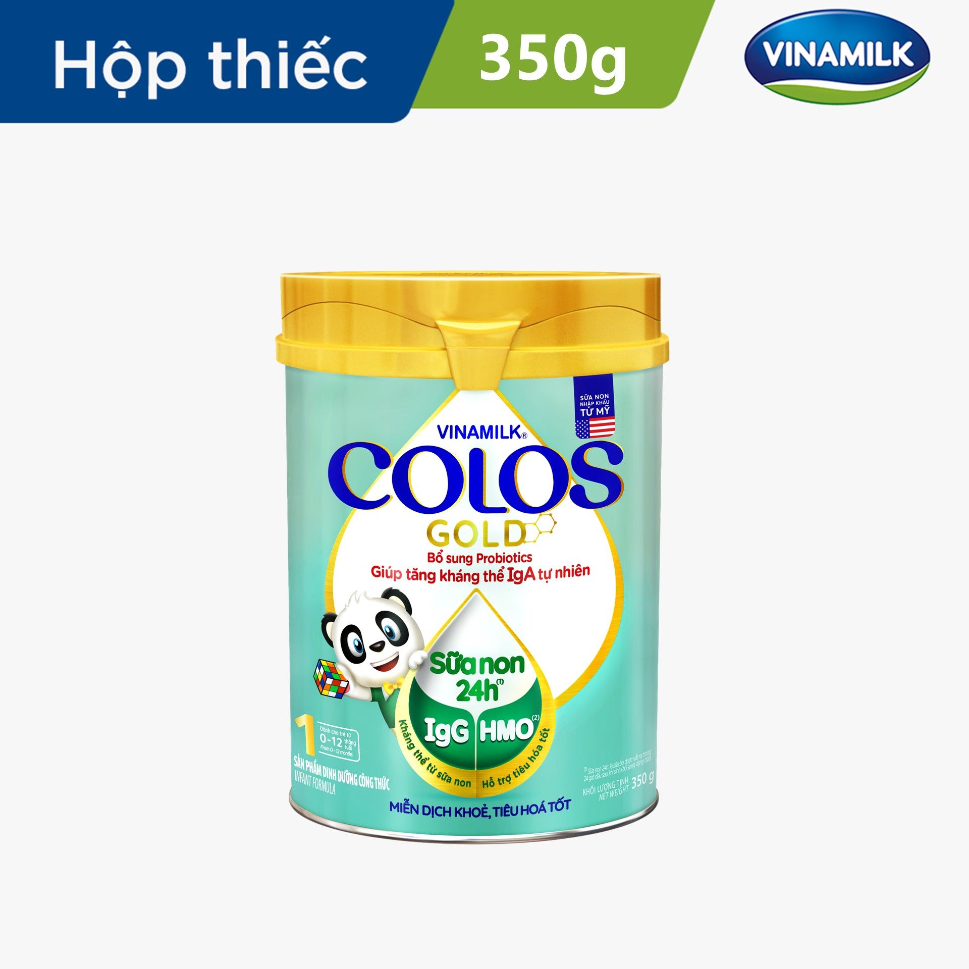 Sữa bột Vinamilk ColosGold 1 - lon 350g (cho trẻ từ 0 - 1 tuổi)
