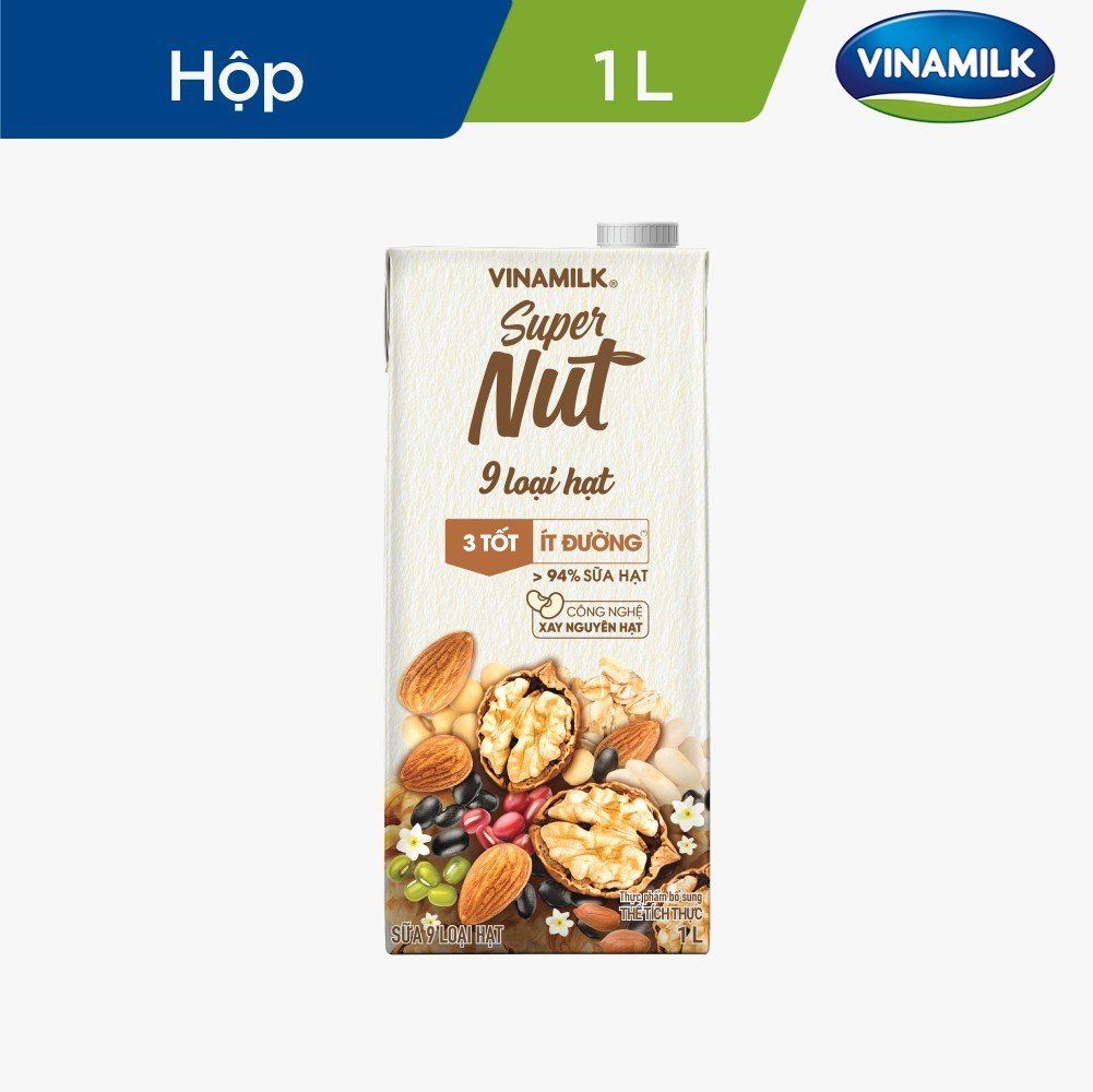 Sữa 9 Loại Hạt Vinamilk Super Nut - Hộp 1L
