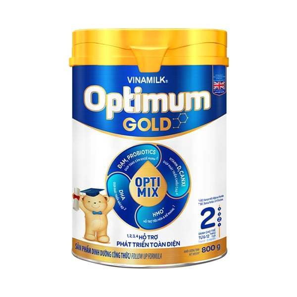 Hộp Sữa Bột Optimum Gold 2 800g (Cho Trẻ Từ 6 - 12 Tháng Tuổi)