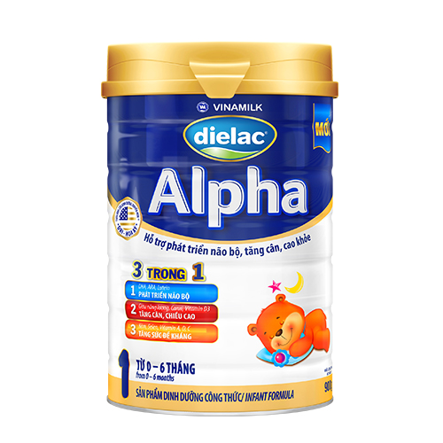 Sữa bột Dielac Alpha 1 900g (cho trẻ từ 0 - 6 tháng tuổi)