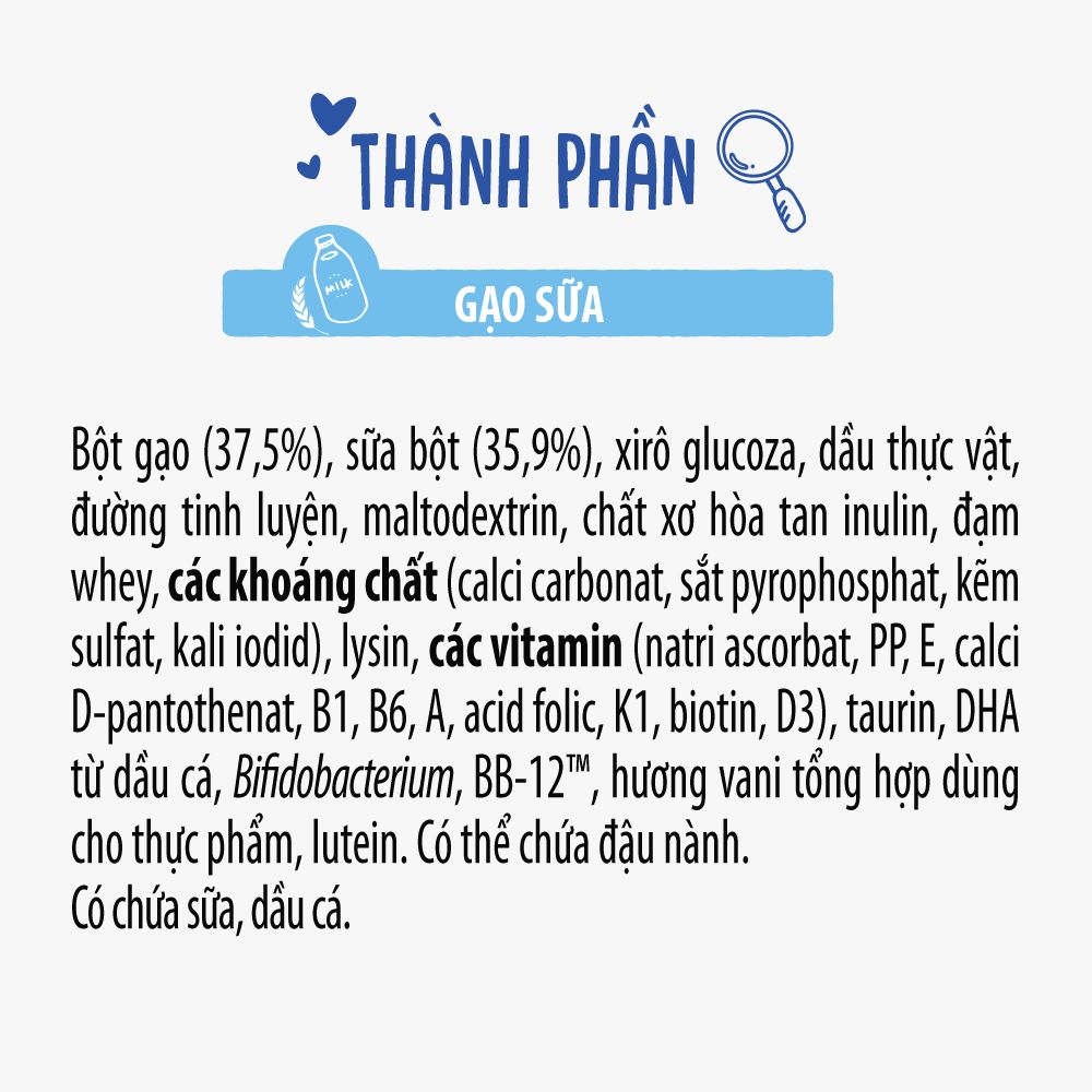 Bột Ăn Dặm RiDielac Gold Gạo Sữa - Hộp Thiếc 350g