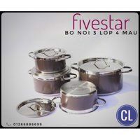 BỘ NỒI FIVESTAR 3 LỚP 4 MÀU