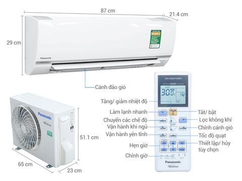 Panasonic Inverter 8530 BTU CU/CS-PU9TKH-8