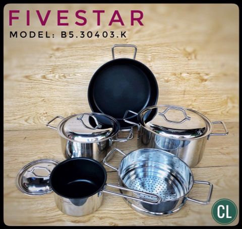 BỘ NỒI 3 LỚP FIVESTAR 3 MÓN