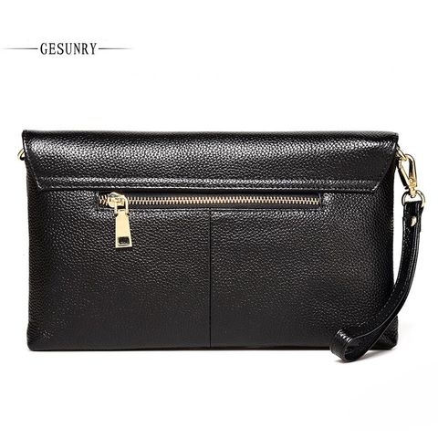 Wristlet cầm tay khóa gài chữ O Gesunry đen