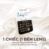  Lens 1 ngày màu có độ cận xám tây tự nhiên GRACIE siêu ẩm nhãn hiệu Angel Eyes Hàn Quốc - Đường kính 14.2mm - Độ cận 0-8 