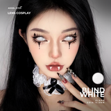  Kính áp tròng Cosplay Blind White 