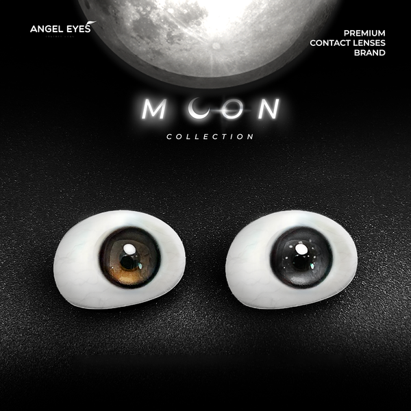  Lens xám có độ cận Angel Eyes BUSAN hiệu ứng loang màu như mắt ướt lens filter đang thịnh hành trên TikTok 