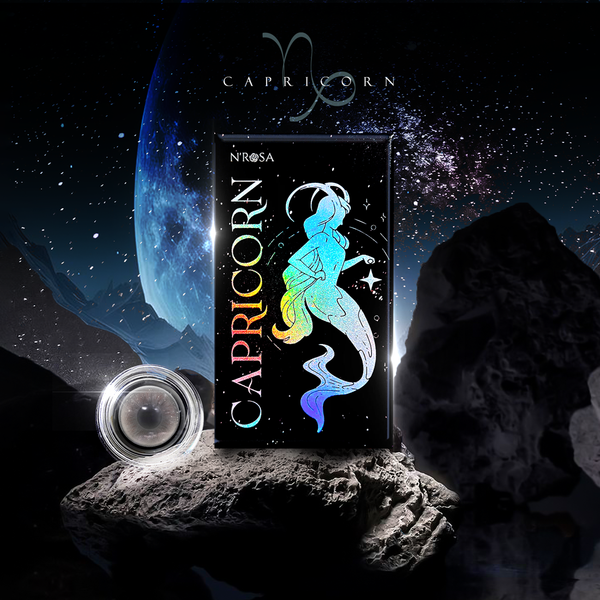  Lens xám có độ cận N'Rosa Capricon cho mắt thở cao cấp Angel Eyes phân phối | Độ cận 0-8 | Chất liệu MPC siêu ẩm 