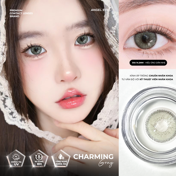  [MẪU GIẢM 50%] Bộ sưu tập kính áp tròng màu không độ Angel Eyes Plano Collection chất liệu PolyHema 