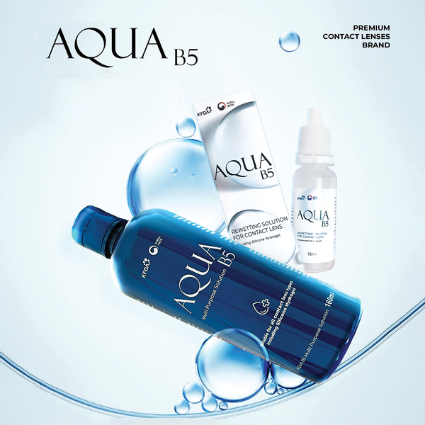  COMBO OF THE CONTACT LENS SOLUTION AND EYE DROP AQUA B5 