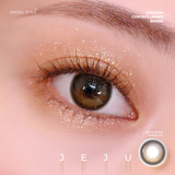  Lens nâu có độ cận Angel Eyes JEJU hiệu ứng loang màu như mắt ướt lens filter đang thịnh hành trên TikTok 