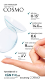  LENS TRONG SUỐT CẬN COSMO CAO CẤP CỦA HÀN QUỐC CÓ ĐỘ TỪ 0 - 15 ĐỘ 