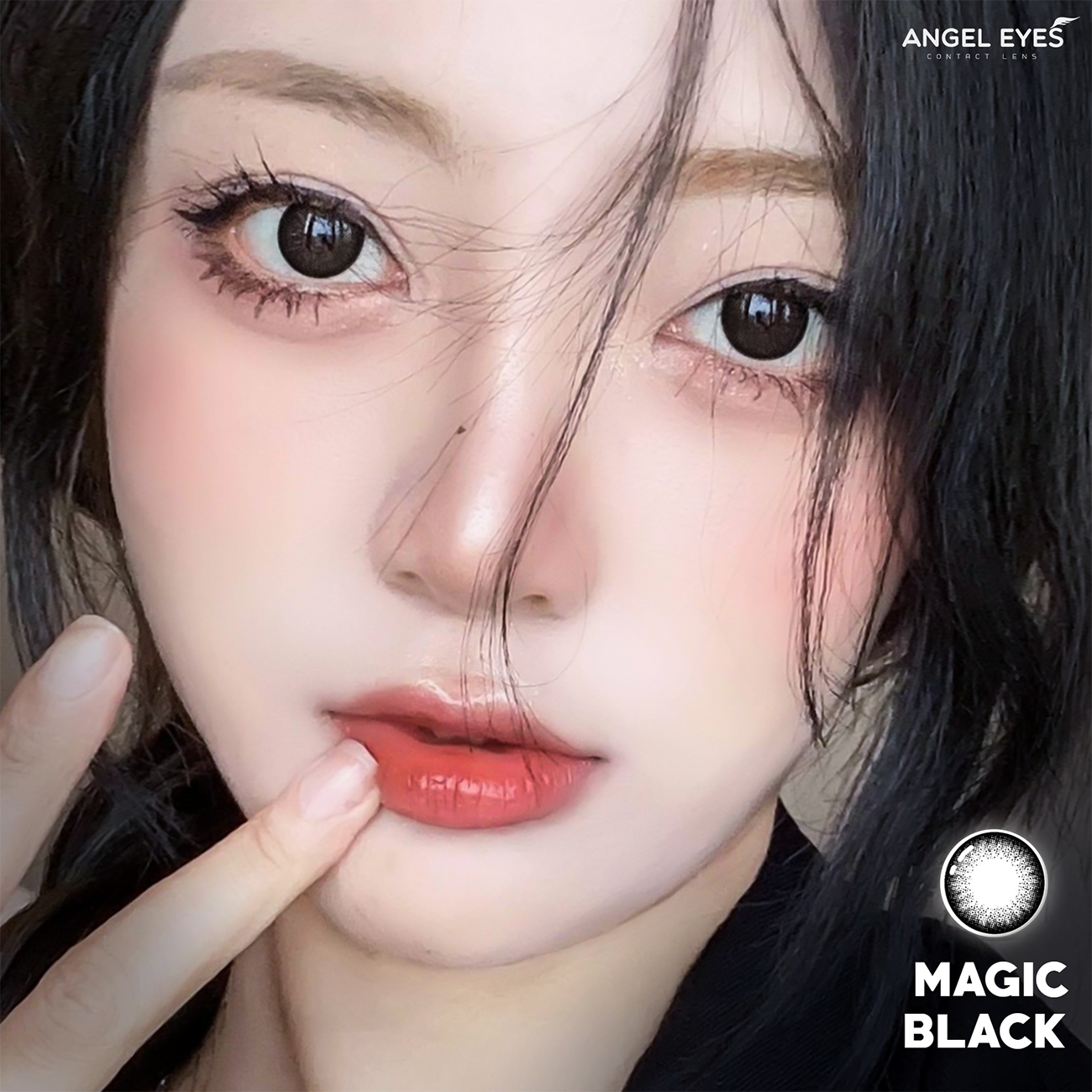 Kính áp tròng màu Magic Black