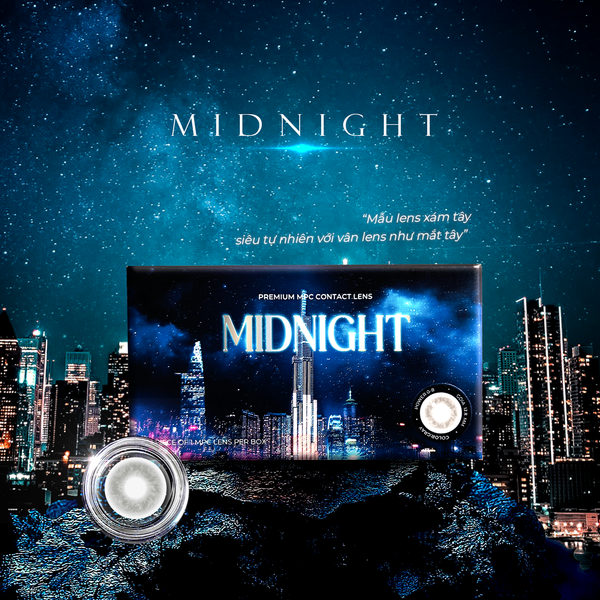  Angel Eyes Midnight Gray contact lens with prescription | Dia 12.8mm | Prescription range 0-8 