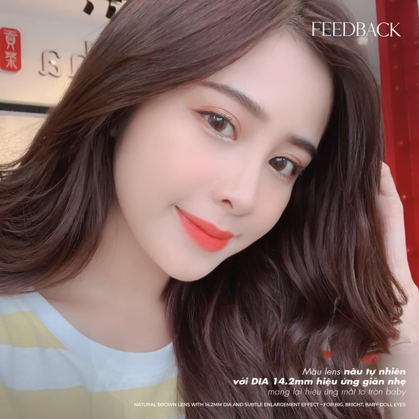  Kính áp tròng Mochi Brown 