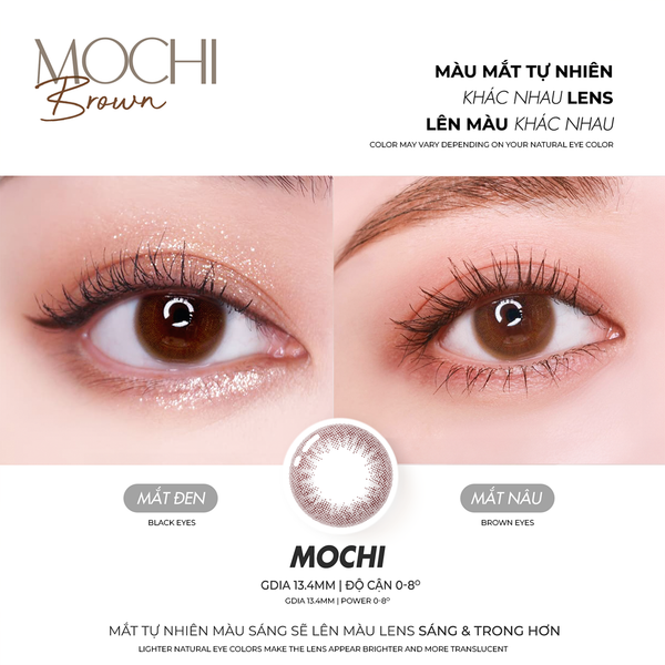  Kính áp tròng Mochi Brown 
