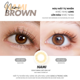  Kính áp tròng nâu tây tự nhiên Nami 