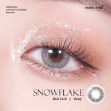  Lens xám tây Snowflake Gray thương hiệu Angel Eyes | Dòng kính áp tròng có độ từ 0-6 và đường kính 14.2mm 