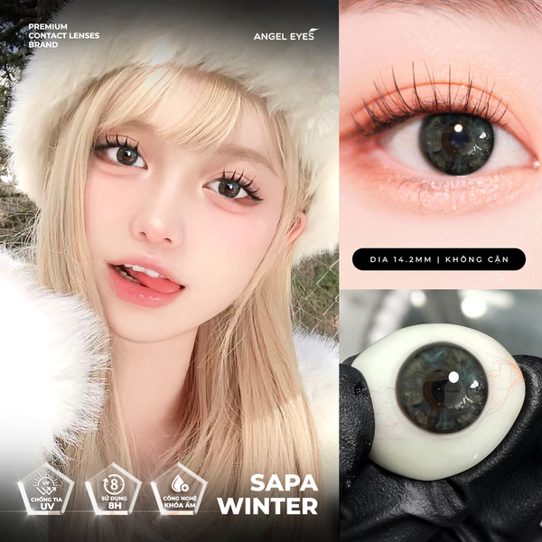  [MẪU GIẢM 50%] Bộ sưu tập kính áp tròng màu không độ Angel Eyes Plano Collection chất liệu PolyHema 