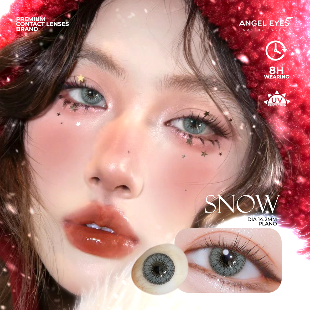  [MẪU GIẢM 50%] Bộ sưu tập kính áp tròng màu không độ Angel Eyes Plano Collection chất liệu PolyHema 