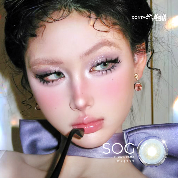  Lens xám xanh Silicone Hydrogel SOG 