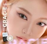  Lens 1 ngày màu có độ cận xám tây tự nhiên GRACIE siêu ẩm nhãn hiệu Angel Eyes Hàn Quốc - Đường kính 14.2mm - Độ cận 0-8 
