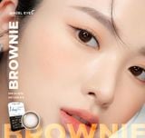  Lens 1 ngày màu có độ cận nâu tự nhiên BROWNIE siêu ẩm nhãn hiệu Angel Eyes Hàn Quốc - Đường kính 14.2mm - Độ cận 0-8 