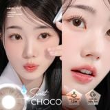  Lens nâu tự nhiên có độ Sweet Choco thương hiệu Angel Eyes đường kính 14.2mm | Độ cận 0-8 