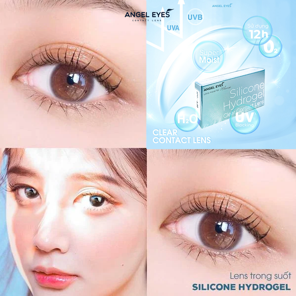 The Clear Contact Lens With Silicone Hydrogel Material 