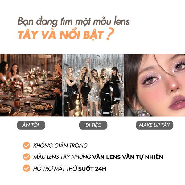  Kính áp tròng Silicone Hydrogel Venus Brown 