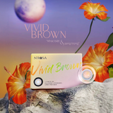  Prescription Brown Contact Lens – N’Rosa Vivid Brown with Breathable Silicone Hydrogel | Power Range: 0 to -8.00 | Premium Lens Material | Distributed by Angel Eyes 