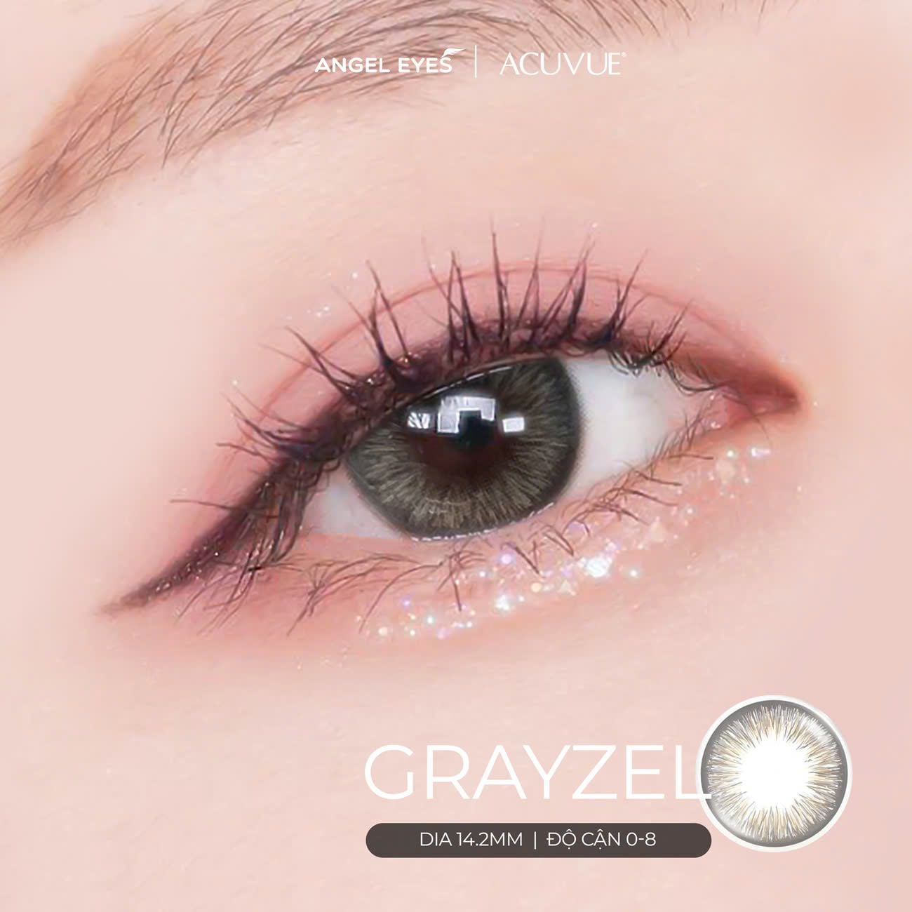  [Genuine] ACUVUE Define One Day Gray and Brown Natural Contact Lenses, Officially Distributed by Angel Eyes | Prescription Range 0-9 