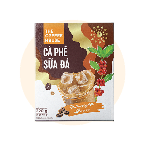 Cà Phê Sữa Đá Hòa Tan (10 gói x 22g)
