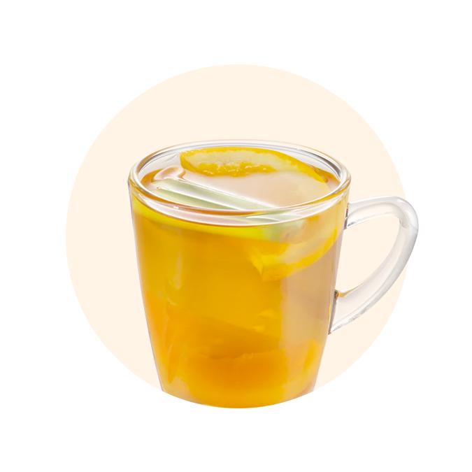 Trà Đào Cam Sả - Nóng