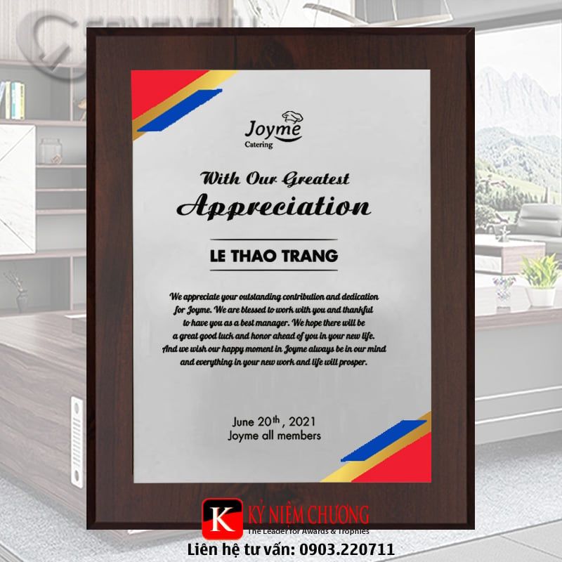 Bảng vinh danh khen thưởng cá nhân xuất sắc