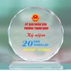 Kỷ niệm chương tròn 12cm lưu niệm tri ân