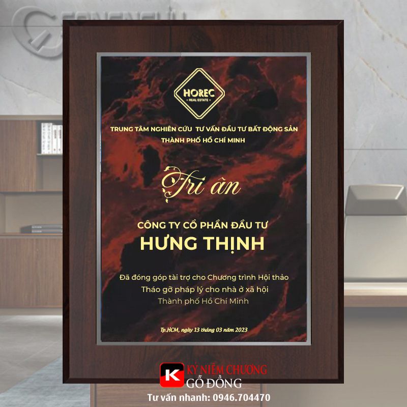 Bảng vinh danh tri ân doanh nghiệp